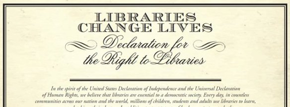 Declaration for the Right to Libraries