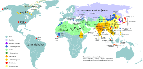 The world's major writing systems
